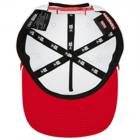 Deadpool Logo White Colorway New Era Adjustable Golfer Rope Hat